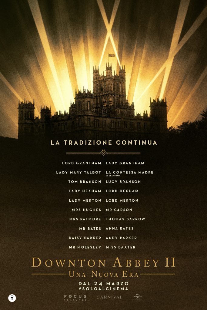 Il teaser trailer di “Downton Abbey: Una nuova Era”, l'attesa pellicola che ci riporta nell'universo della storica serie britannica. 
