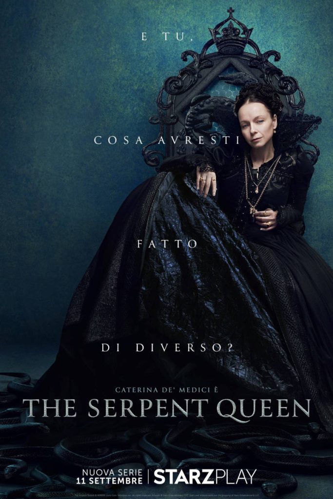 STARZPLAY ha rilasciato il trailer e il poster di “The Serpent Queen” in arrivo domenica 11 settembre sulla piattaforma di streaming.