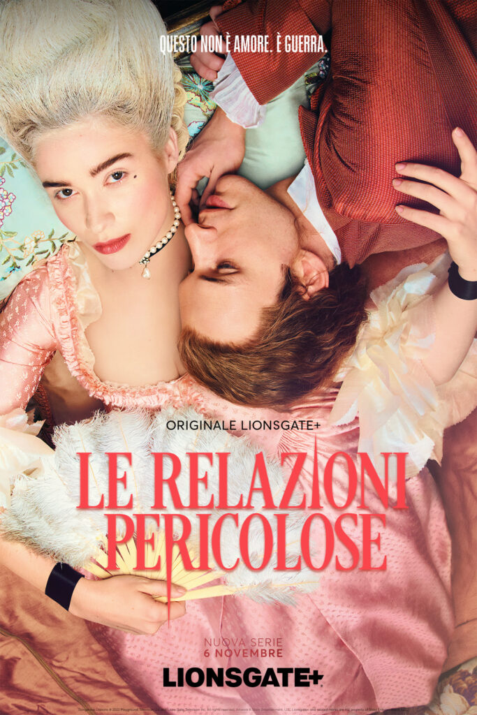 LIONSGATE+, ha rilasciato ufficialmente il trailer e il poster de “Le relazioni pericolose”, rifacimento del classico della letteratura