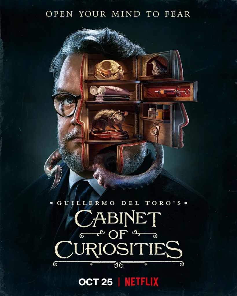 Netflix ha svelato un nuovo inquietante trailer di “Cabinet of Curiosities” la nuova serie antologica di Guillermo del Toro.